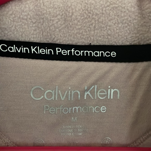 Calvin Klein Performance Light Pink Fleece Jacket size Medium NWT - Picture 4 of 6